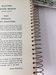 Electric Motor Repair Robert Rosenberg Second Edition Spiral Bound Book 1970 RED