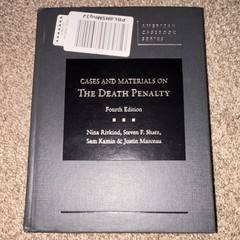 West Academic American Casebook Cases and Materials on the Death Penalty 4th HC
