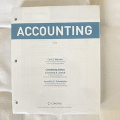 Cengage Accounting Loose Leaf 28th Edition Jonick Warren Schneider 28e NEW