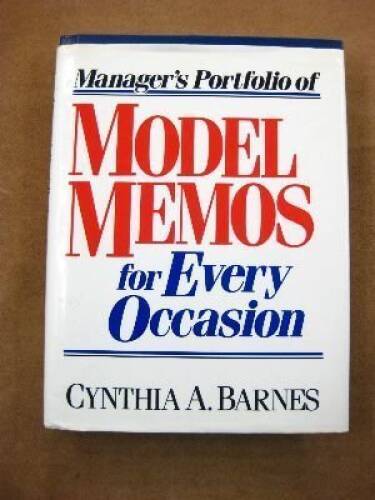 Manager’s Portfolio of Model Memos for Every Occasion – Hardcover – GOOD