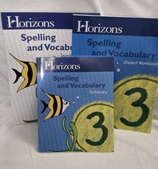 Horizons Spelling & Vocabulary Grade 3 Complete Box Set Alpha Omega Unused