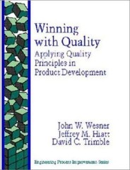 Winning With Quality: Applying Quality Principles in Product Development…