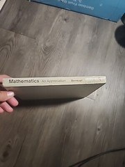 Mathematics An Appreciation Michael Bernkopf Hardcover 1975
