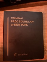 Criminal Procedure Law Of New York Lexis Nexis