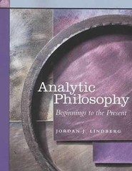 Analytic Philosophy: Beginnings – Paperback, by Lindberg Jordan – Acceptable n
