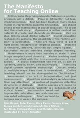 The Manifesto for Teaching Online, Bayne, Sian,Evans, Peter,Ewins, Rory,Knox, Je