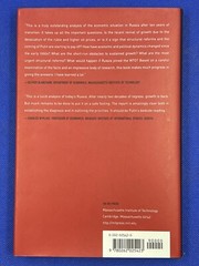 The New Political Economy of Russia The MIT Press 2003