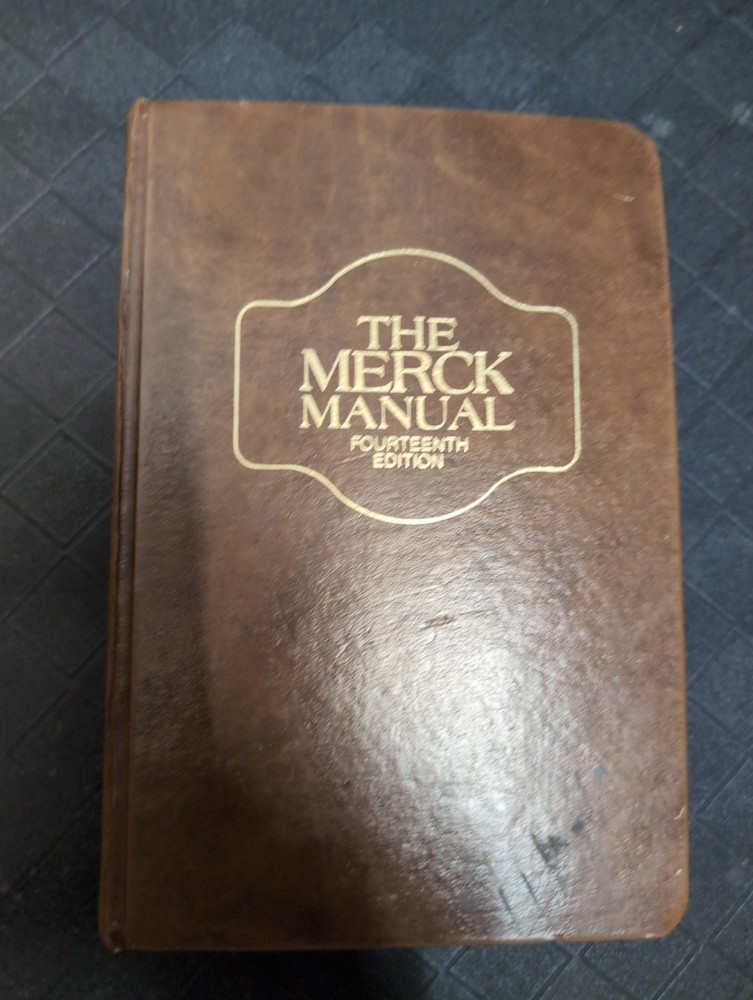 The Merck Manual Fourteenth 14th Edition 1982 Hardcover Brown 1st Printing