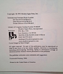 Signing Exact English book, Pocket Edition, 2006, Modern Signs Press, sign lang.