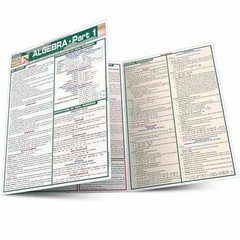Algebra Part 1: a QuickStudy Laminated – Pamphlet, by Kizlik – Very Good j