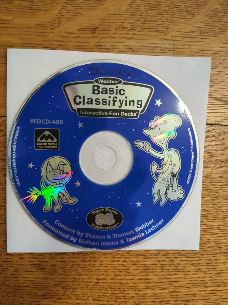 Webber Interactive Basic Classifying Interactive Fun Decks (CD-ROM) disc only