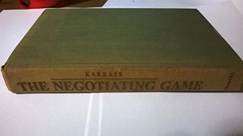 The Negotiating Game by Karrass, Chester L. Paperback Book The Fast Free