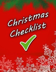 Christmas Cheklist: 8.5 x11 inches 50 pages by Notebook Chik List (English) Pape