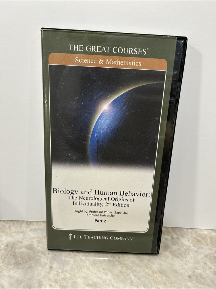 Great Courses: Biology and Human Behavior – Robert Sapolsky – DVD PART 2 ONLY