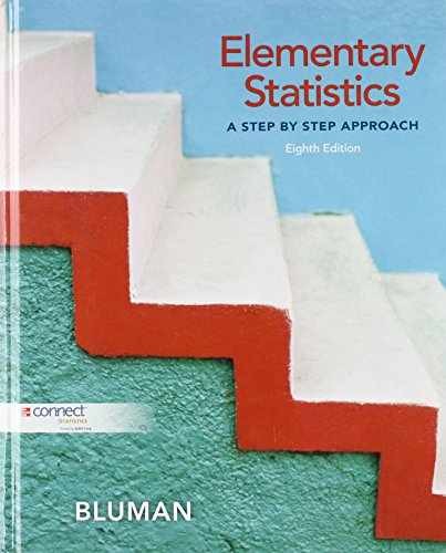Elementary Statistics: A Step by – Hardcover, by Allan G Bluman – Very Good x