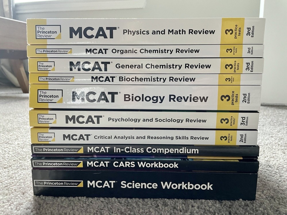 Princeton Review MCAT Subject Review Complete Box Set (3rd Edition) + Workbooks