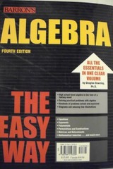 Algebra the Easy Way (Barron’s Easy Series)
