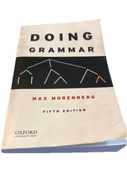 Doing Grammar Fifth Edition 2014 Oxford Morenberg PB Few Marks