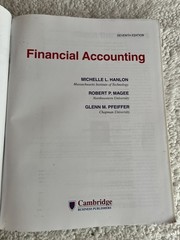 Financial Accounting – 7th Edition – Hanlon, Magee, Pfeiffer – 978-1618534316