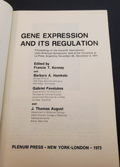 Gene Expression and its Regulation Hollaender, Alexander -HC 1st Edition