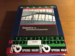 Statistics for Business & – Hardcover, by Anderson David R.; – Very Good