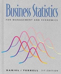 Business Statistics for Management and Economics – Hardcover – VERY GOOD