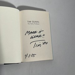 TIM GUNN Natty Professor SIGNED 1ST EDITION Project Runway Reality TV Host 2015