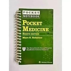 Pocket Medicine 8th Edition by Marc S. Sabatine (2022,spiral bound)