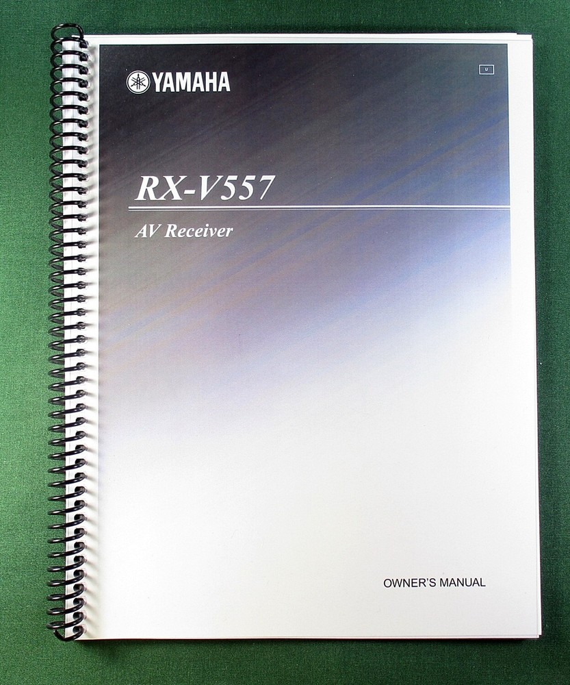 Yamaha RX-V557 Instruction Manual: 92 Pages & Protective Covers!