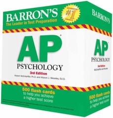 Barron’s Test Prep Ser.: Barron’s AP Psychology Flash Cards