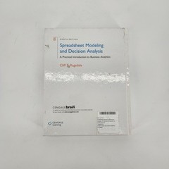 Spreadsheet Modeling & Decision Analysis