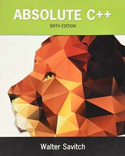 Absolute C++ – Paperback, by Savitch Walter; Mock Kenrick – Very Good