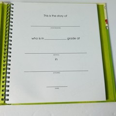My Second Grade Year Hardcover Spiral Bound School Journal Scrapbook 2002