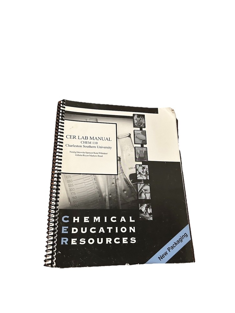 Charleston Southern University Chemistry Lab: CHEM 110 Lab Manual Paperback