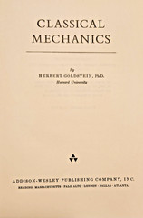 Classical Mechanics By Herbert Goldstein 1950 1965 Seventh Print HC Vintage
