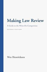Making Law Review: A Guide to the Write-On – Paperback, by Henricksen Wes – Good