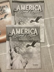 Lot 5 BOOKS Abeka AMERICA LAND I LOVE 8th Grade History Quizzes/ Tests + 3 Keys