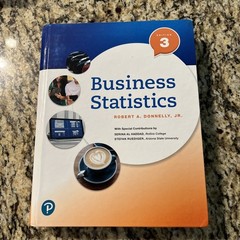 Business Statistics – Hardcover, by Donnelly Jr. Robert, Brand New