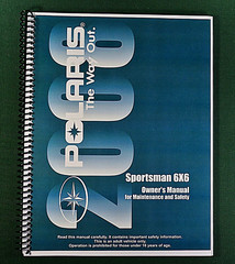 2008 Polaris Sportsman 6X6 ATV Owner’s Manual: 145 Pages & Protective Covers!