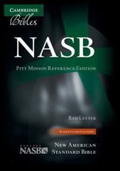NASB Pitt Minion Reference Bible, Black Goatskin Leather, Red-letter Text, NS446