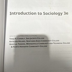 OpenStax Introduction to Sociology 3e Textbook ISBN 9784037532130