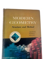 Modern Geometry Structure And Method 1965 By Jurgensen, Donnelly, & Dolciani