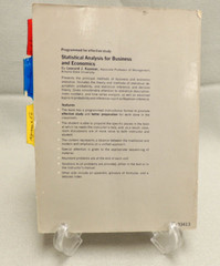 Statistical Analysis for Business and Economics by Kazmier, Leonard 1967 accepta