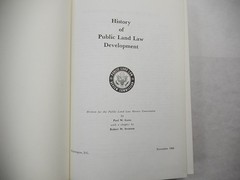 History of Public Land Law Development by Paul W. Gates, 1968, NICE