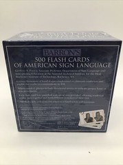 Barron’s 500 Flash Cards of American Sign Language (Cards)-Sealed