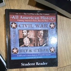 Homeschool All American History TWO COMPLETE SETS ! vol. 1 & 2