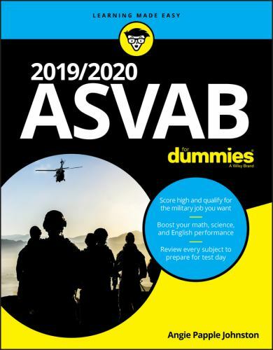 2019 / 2020 ASVAB for Dummies by Angie Papple Johnston (2019, Trade Paperback)