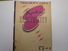 Vtg Teacher Copy Projects in Electricity Book Merle Collings Industrial Arts Lab