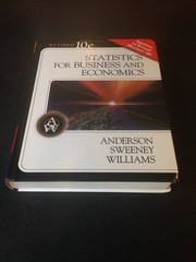 Statistics for Business and Economics, 10th Revised Edition