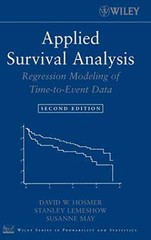 Applied Survival Analysis: Regression – Hardcover, by Hosmer Jr. David – Good